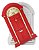 Molde De Silicone: Porta Ornamentada - 11,0 x 7,0 cm - Imagem 1