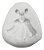 Molde De Silicone: Vestido Princesa - 3,0 x 2,5 cm - Imagem 3