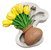 Molde De Silicone: Vaso com Tulipas - 5,0 x 6,0 cm - Imagem 1