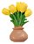 Molde De Silicone: Vaso com Tulipas - 5,0 x 6,0 cm - Imagem 4