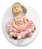 Molde De Silicone: Bailarina Sentada - 6,0 x 4,5 cm - Imagem 1