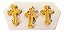 Molde De Silicone: Cruzes Católicas - 2,0 x 1,5 cm - Imagem 1