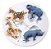 Molde De Silicone: Girafa, Zebra, Rinoceronte e Elefante - Imagem 1