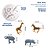Molde De Silicone: Girafa, Zebra, Rinoceronte e Elefante - Imagem 2