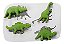 Molde de Silicone: Mini Dinossauros Diversos - Imagem 1