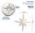 Molde De Silicone: Estrela 8 pontas - 2,5 x 2,5 cm - Imagem 2
