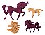 Molde De Silicone: Cavalos Diversos - Imagem 1