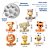 Molde de Silicone: Safari Baby - ENVIO IMEDIATO (Pasta Americana, Bicuit, Resina) - Imagem 2