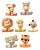 Molde de Silicone: Safari Baby - ENVIO IMEDIATO (Pasta Americana, Bicuit, Resina) - Imagem 3