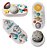 Kit: Moldes De Silicone Espaço Sideral - 4 peças - Imagem 1