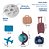 DUPLICADO - Kit: Moldes De Silicone Espaço Sideral - 4 peças - Imagem 2