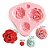 Kit: Moldes De Silicone Folhas e Flores - 4 peças - Imagem 3