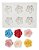 Molde De Silicone: 6 Rosinhas - 2,5 cm - Imagem 3