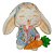 Molde De Silicone: Coelhinha com Cenoura - 6,5 x 7,0 cm - Imagem 6