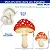 Molde de Silicone: 2 Cogumelos - Imagem 2