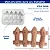 Molde De Silicone: Cerca de Madeira - 3,5 x 5,5 cm - Imagem 2