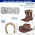 Molde De Silicone: Chapéu, Bota e Ferradura - Imagem 2