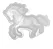 Molde De Silicone: Cavalo - 7,5 x 10,0 cm - Imagem 5