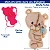 Cortador de Biscoito: Urso com Brinquedo - 8,0 x 5,0 cm - Imagem 2