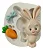 Molde de Silicone: Coelho com Lacinho - 6,5 x 2,5 cm - Imagem 1