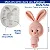Molde de Silicone: Coelho com Lacinho - 6,5 x 2,5 cm - Imagem 2