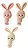 Molde de Silicone: Coelho com Lacinho - 6,5 x 2,5 cm - Imagem 3