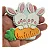 Cortador de Biscoito: Dois Coelhos - 8,0 x 8,5 cm - Imagem 1