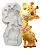 Molde de Silicone: Girafinha - 9,5 x 4,0 cm - Imagem 3