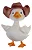 Molde de Silicone: Pato com Chapéu - 9,0 x 6,0 cm - Imagem 3
