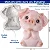 Molde de Silicone: Porquinho - 8,0 x 6,5 cm - Imagem 2