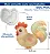 Molde de Silicone: Galo Fofo - 5,5 x 6,0 cm - Imagem 2