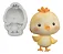 Molde de Silicone: Pintinho - 6,5 x 4,5 cm - Imagem 3