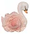 Molde de Silicone: Cisne com Rosa - 9,0 x 8,5 cm - Imagem 1