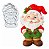 Molde de Silicone: Papai Noel - 5,0 x 3,0 cm - Imagem 1