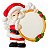 Molde de Silicone: Papai Noel com Guirlanda - 4,0 x 4,0 cm - Imagem 3