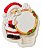 Molde de Silicone: Papai Noel com Guirlanda - 4,0 x 4,0 cm - Imagem 1