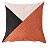 CAPA ALMOFADA LINHO TRIBAL PRETO TERRACOTA 45x45 - Imagem 1