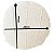 ALMOFADA REDONDA COMPLETA TECIDO BOUCLE COM REFIL COR BEGE CRU 43CM - Imagem 4