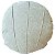 ALMOFADA REDONDA COMPLETA TECIDO BOUCLE COM REFIL COR BEGE CRU 43CM - Imagem 1