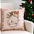 CAPA DE ALMOFADA LINHO BOLA DE NATAL ROSE 45x45 - Imagem 1