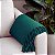 MANTA SOFA PESEIRA ALGODAO ESCAMA DIVERSAS CORES 1.80X1.20M - VERDE ESCURO - Imagem 1