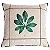 CAPA ALMOFADA LINHO FLORAL LUXO 45x45  - VERDE - Imagem 1