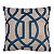 CAPA DE ALMOFADA LINHO ARABESCO 45x45 - AZUL - Imagem 1