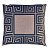CAPA ALMOFADA LINHO ARABESCO 45x45 - AZUL - Imagem 1