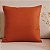 CAPA DE ALMOFADA COR TERRACOTA EM LINHO 50X50 CM - Imagem 1