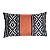 CAPA DE ALMOFADA LINHO RETANGULAR BAGUETE TRIBAL TERRACOTA PRETO 30x50 CM - Imagem 1