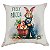 CAPA DE ALMOFADA LINHO FELIZ PASCOA 45x45 - Imagem 2