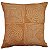 CAPA DE ALMOFADA BOUCLE BORDADA ARABESCO MOSTARDA 50X50CM - Imagem 1