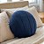 ALMOFADA REDONDA BOUCLE COMPLETA COM REFIL AZUL MARINHO 43CM - Imagem 1