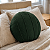 ALMOFADA REDONDA BOUCLE COMPLETA COM REFIL VERDE ESCURO 43CM - Imagem 1